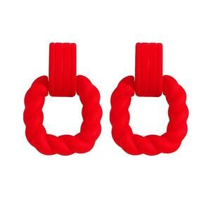 Square Twist Drop Earrings